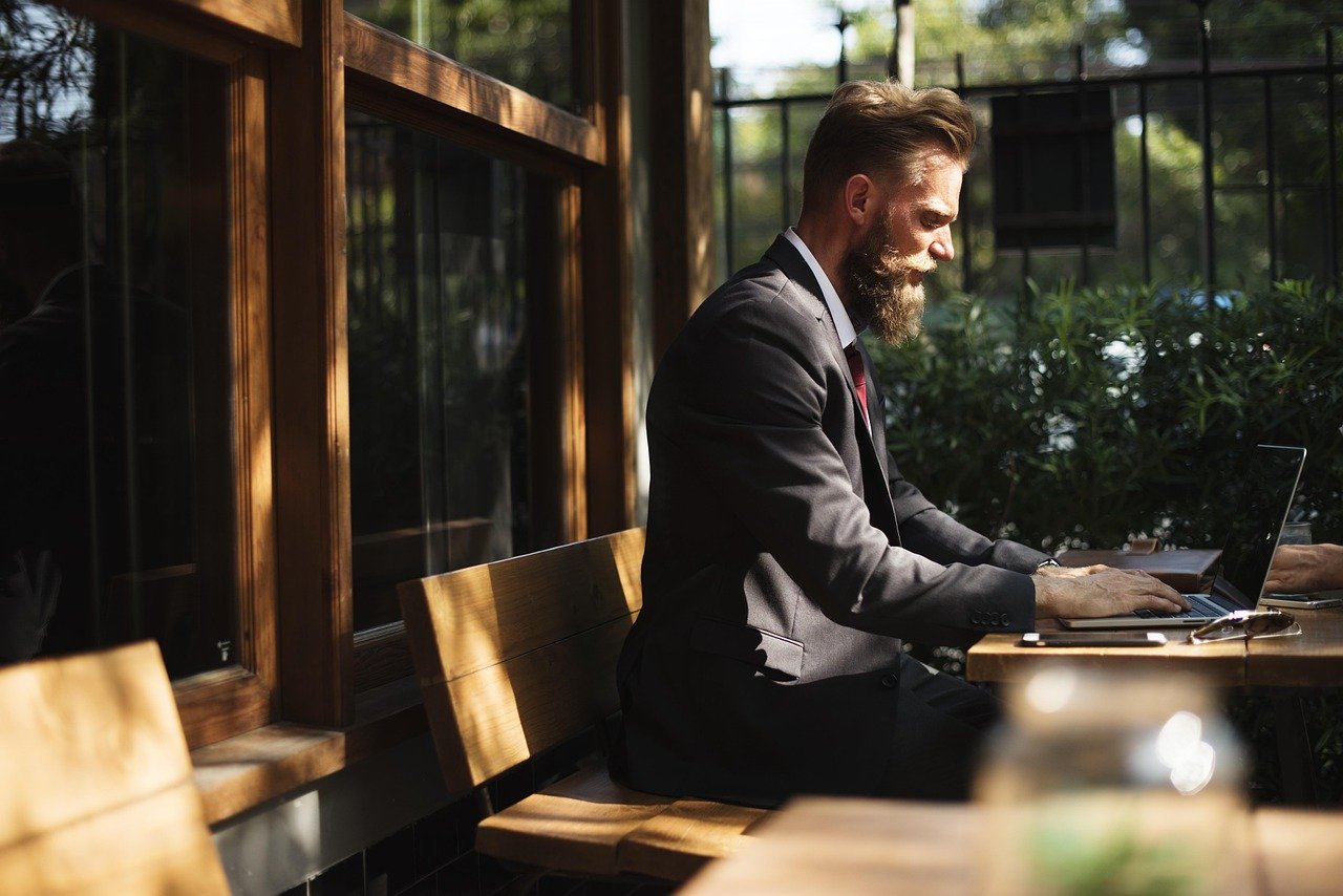 Man in Front of Computer